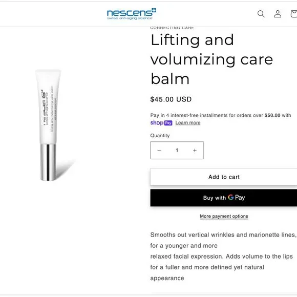 $175 value Nescens swiss anti-aging science anti-aging luxe set - Picture 5 of 7